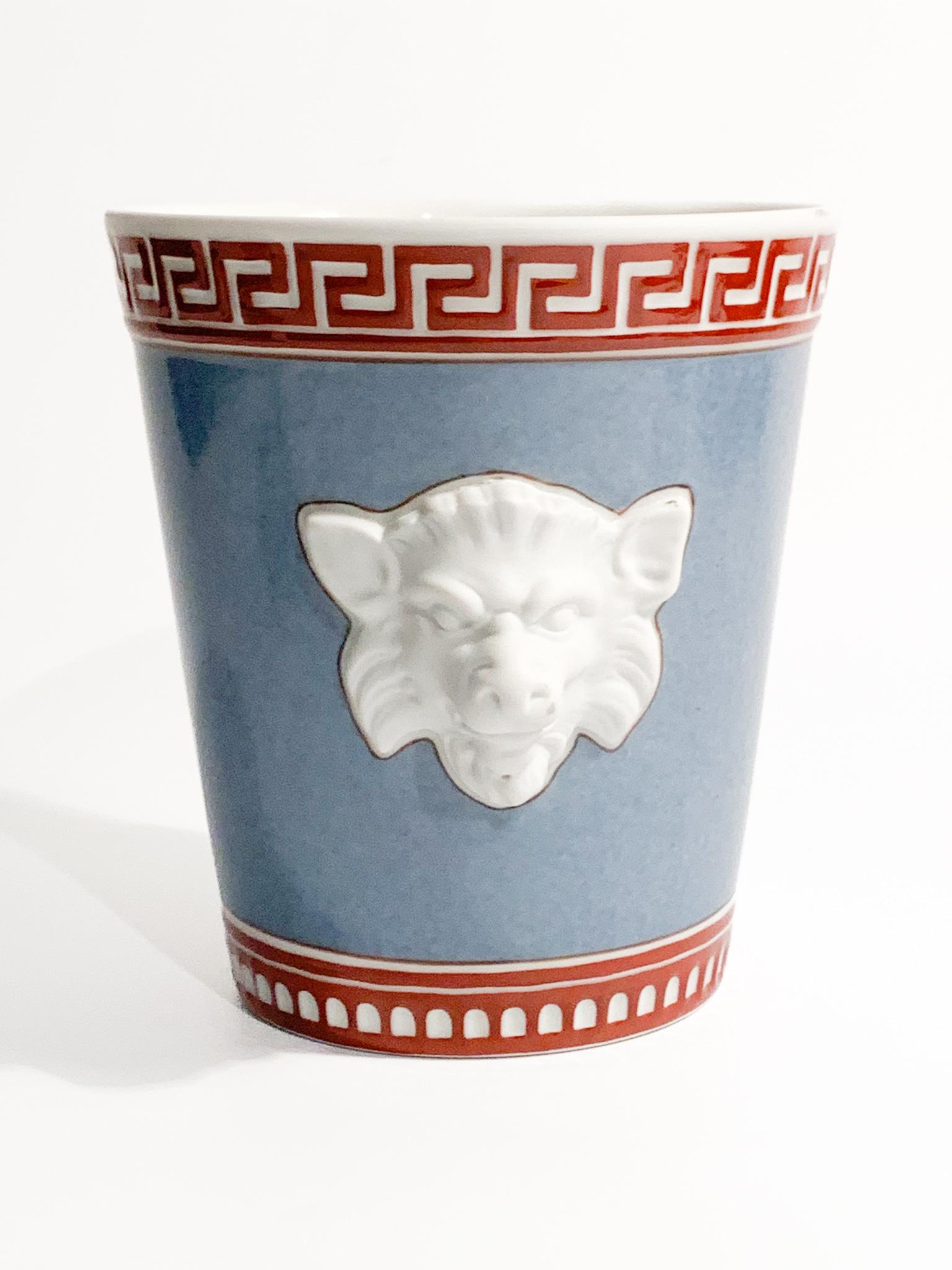 Porcelain Vase Giardino dei Semplici Collection in Ceramic Ri-edition by Richard Ginori