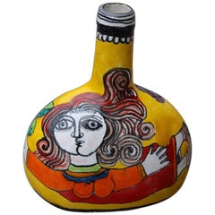 Vase Giovanni de Simone Ceramica Töpferei Italienisches Design Multi-Color Frau