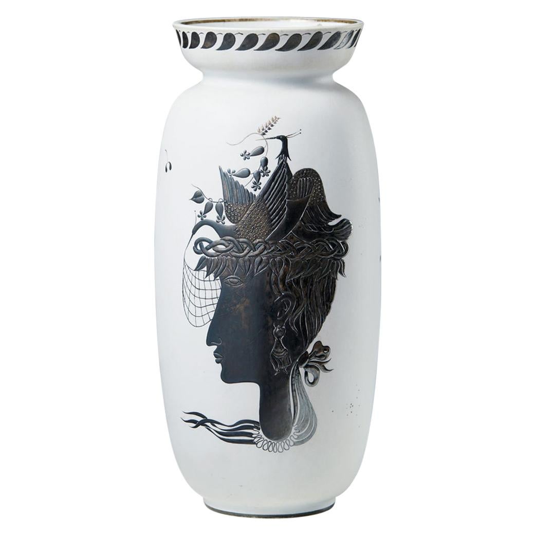 Vase ‘Grazia’ Designed by Stig Lindberg for Gustavsberg, Sweden, 1940s