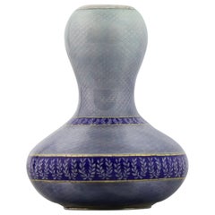 Vase Guilloche Enamel and Sterling Silver Steinhart & Co Birmingham, 1911-12