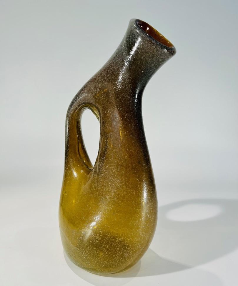 italien Vase en verre soufflé attribué à Fulvio Bianconi circa 1950 en vente