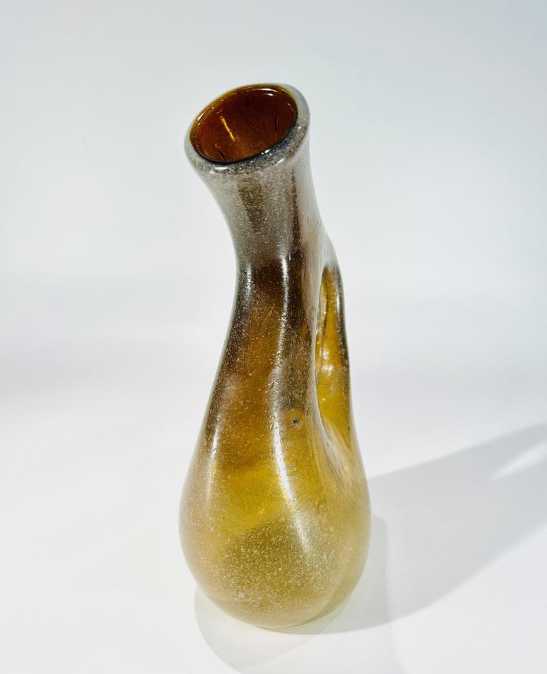 Fait main Vase en verre soufflé attribué à Fulvio Bianconi circa 1950 en vente