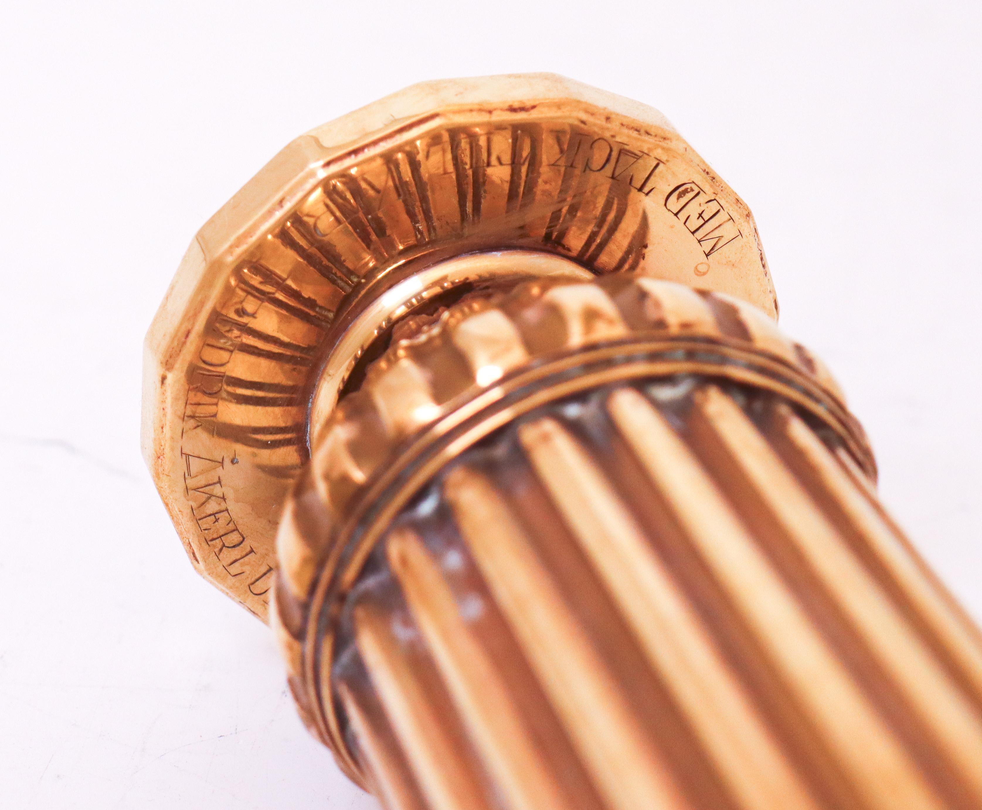 Vase in Brass - Skultuna, Sweden - Pierre Forsell 1983 For Sale 1