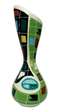 Vase in Ceramic "Harlequin - Arlecchino" Design Nino Strada for Deruta, 1950s