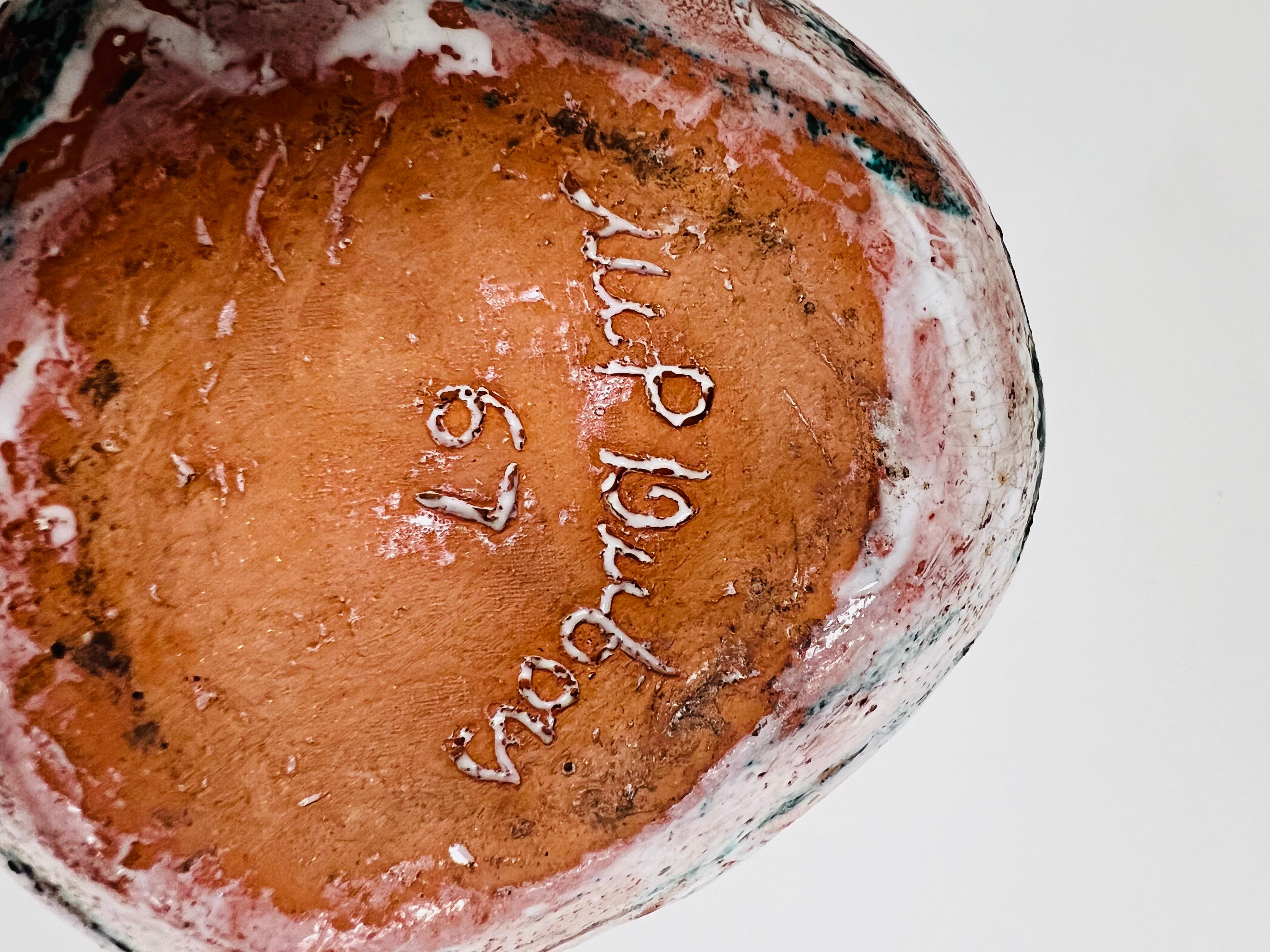 Fatto a mano Vaso in ceramica firmato .Dubois in vendita