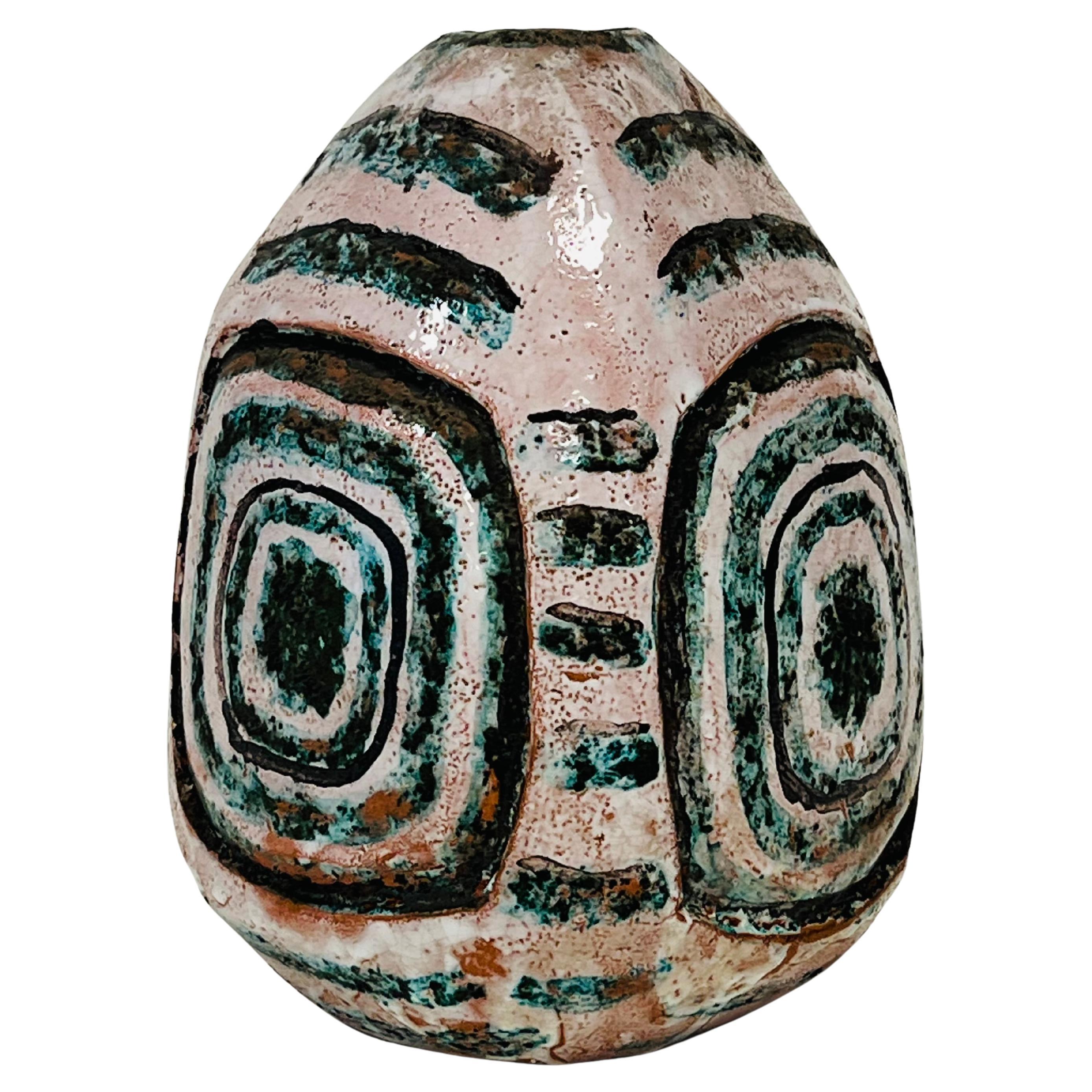 Vase in ceramic signed .Dubois