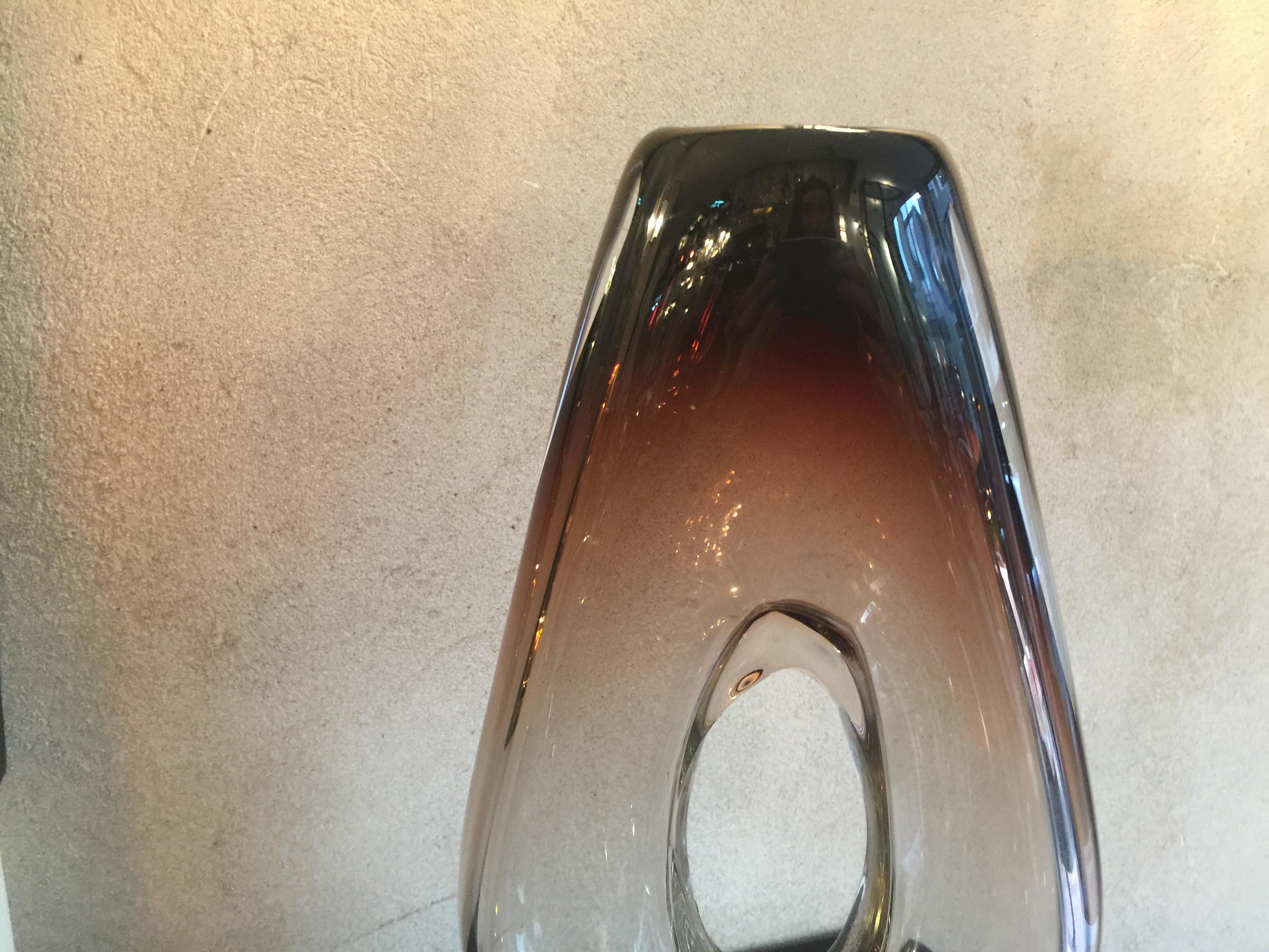 Vase en cristal 1985, signature : Crystal Querandi Yugendstil 0294/85 en vente 8
