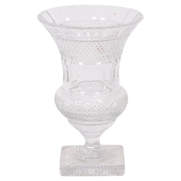 Vase aus Kristall in Medici-Form, Twentieth Century im Angebot