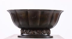 Vase in 'Disko' Metal by Just Andersen, Made in Denmark, 1940s