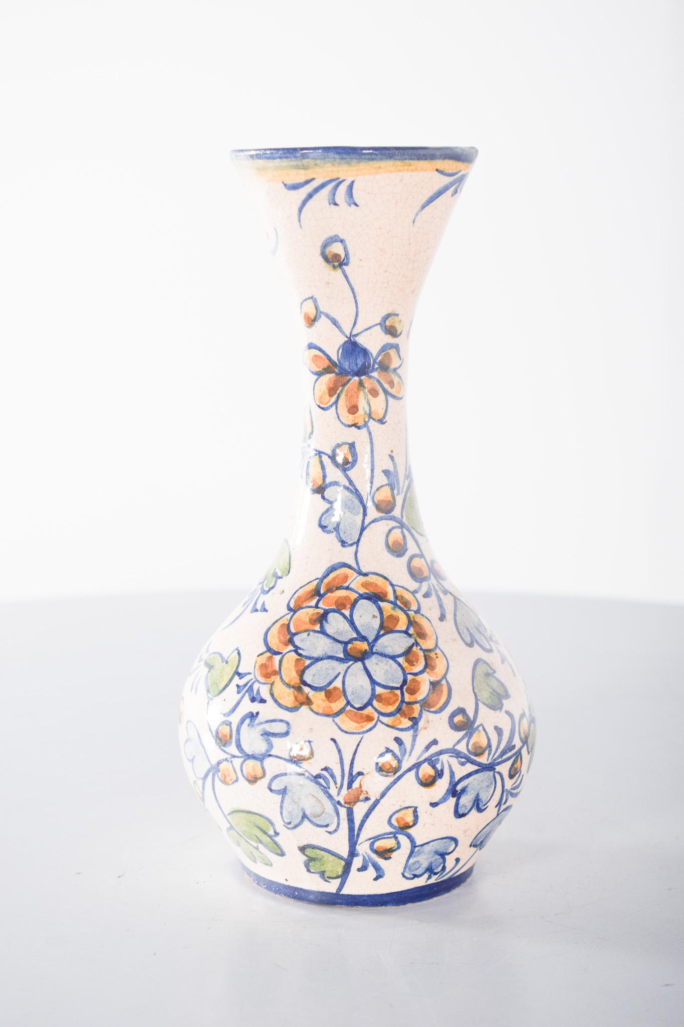 Portoghese Vaso in terracotta, Faience portoghese di Alcobaça in vendita