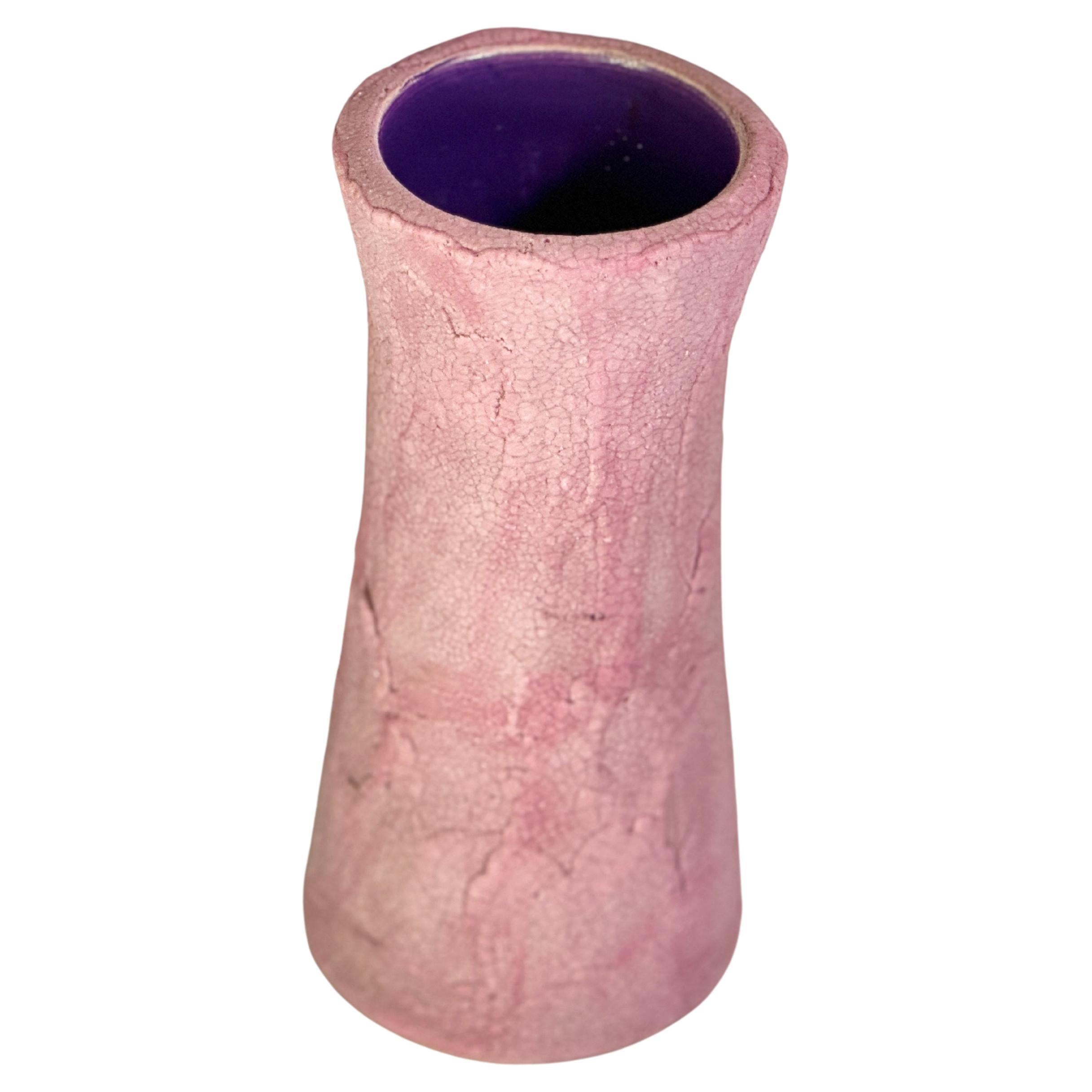 Vaso in ceramica smaltata di Gilbert Valentin, 1950, firmato Vallauris AM