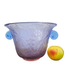 Vase en verre, art nouveau, fin 19e début 20e siècle