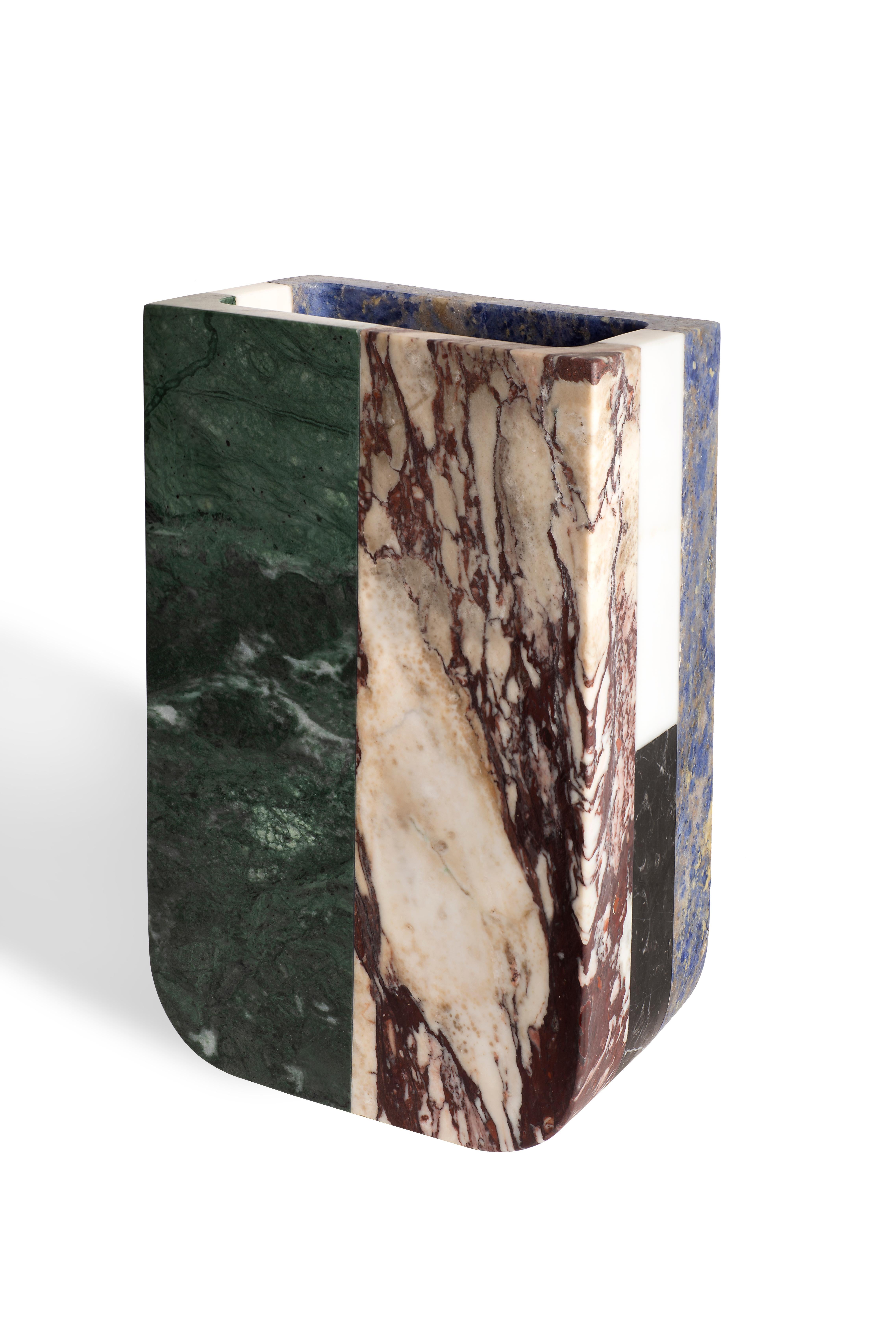 Vase in Marble by Arthur Arbesser, Made in Italy