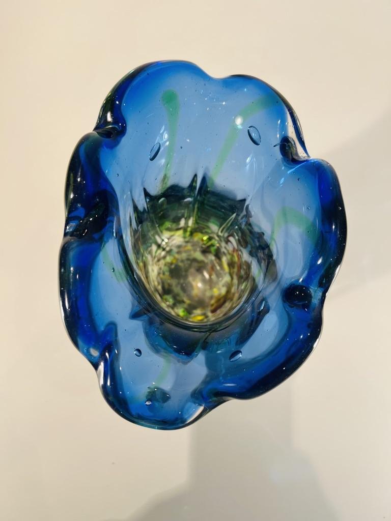 Mid-20th Century Vase in Murano Glass attributed to Dino Martens par Aureliano Toso c 1950 For Sale