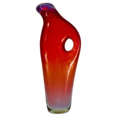 Vase aus Murano-Glas, Fulvio Bianconi zugeschrieben, um 1950