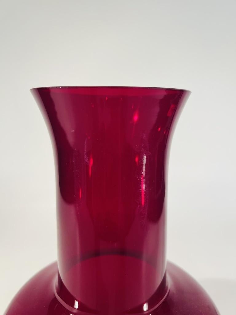 italien Vase en verre de Murano attribué à Napoleone Martinuzzi VENINI vers 1930 en vente