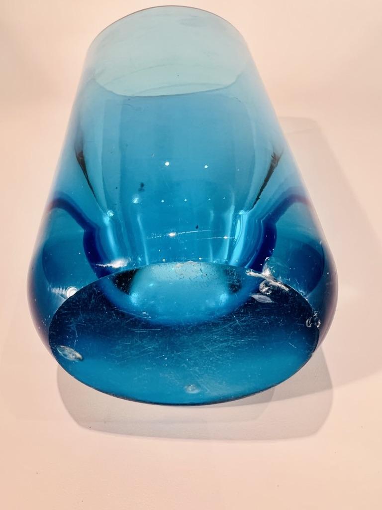 Jarrón de cristal de Murano atribuido  a Seguso Vetri d'Arte 1950 Italiano en venta