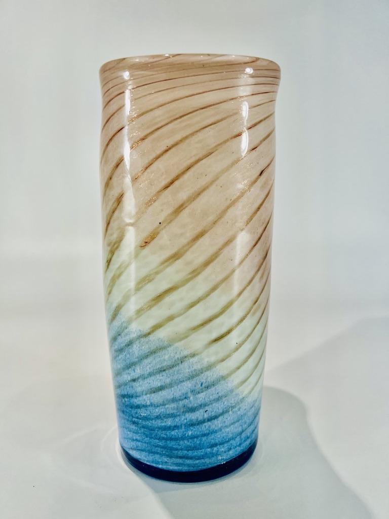 Vase in Murano Glass by Dino Martens to Aureliano Toso 1950 In Good Condition For Sale In Rio De Janeiro, RJ