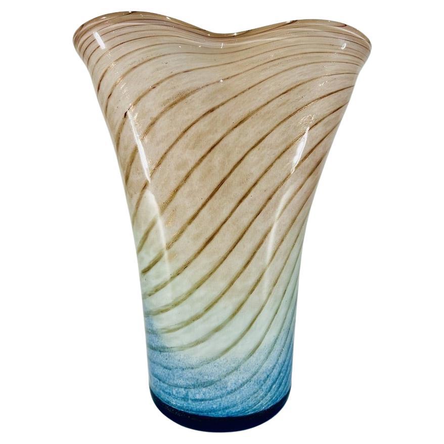 Vase aus Muranoglas von Dino Martens für Aureliano Toso 1950 im Angebot