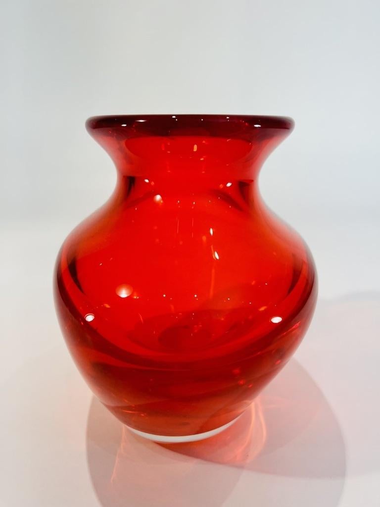 Vase aus Muranoglas von Seguso Vetri dArte um 1950 (Italienisch) im Angebot