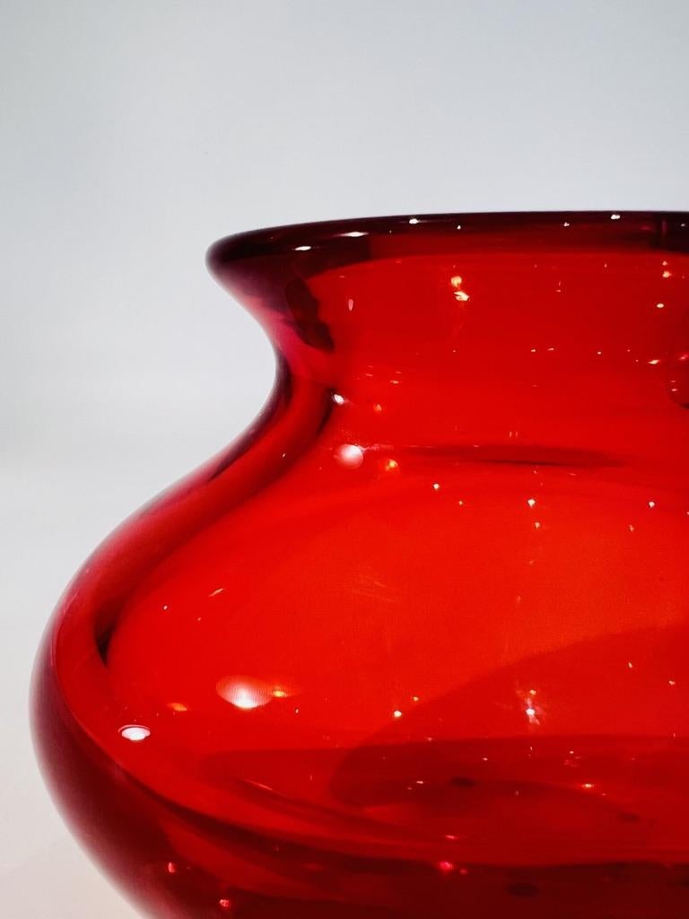 Vase in Murano Glass by Seguso Vetri dArte circa 1950 In Excellent Condition For Sale In Rio De Janeiro, RJ