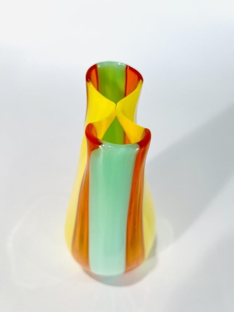 Vase aus Muranoglas von Silvanni für Fratelli Toso  1990 (Sonstiges) im Angebot