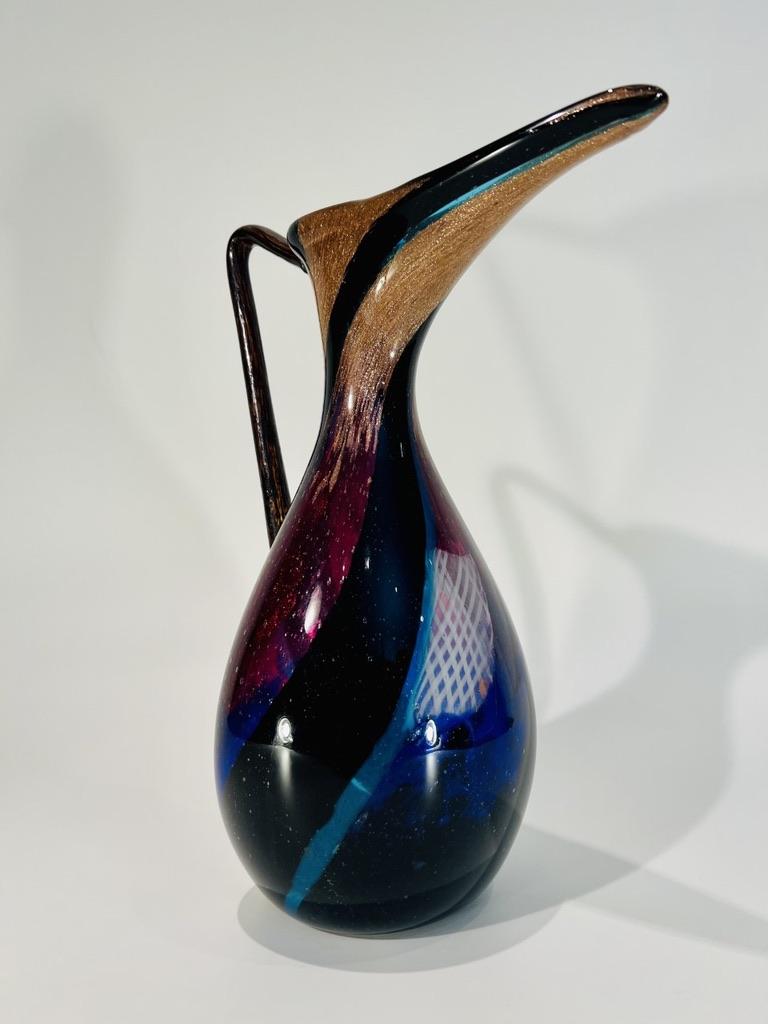 Incredible pichet/vase by Dino Martens for Aureliano Toso 1950. Original and fantastic.