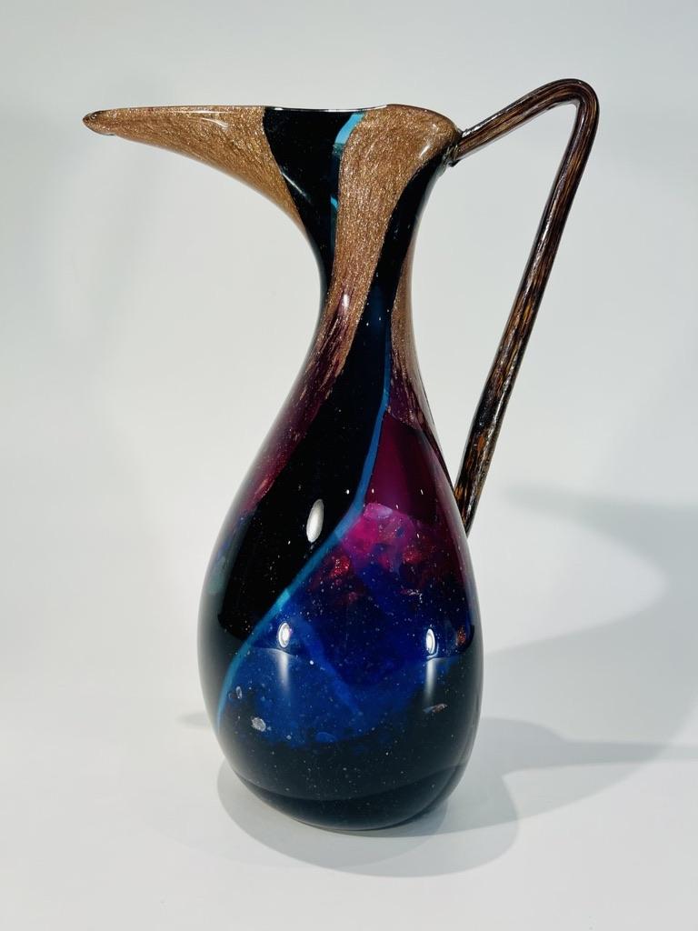 Vase aus Murano-Glas original von Dino Martens für Aureliano Toso 1950 (Sonstiges) im Angebot