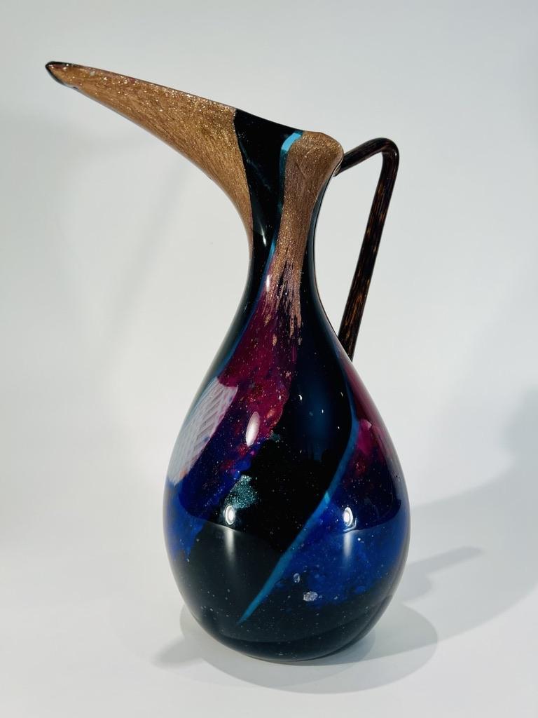 Vase en verre de Murano original de Dino Martens pour Aureliano Toso 1950 Bon état - En vente à Rio De Janeiro, RJ