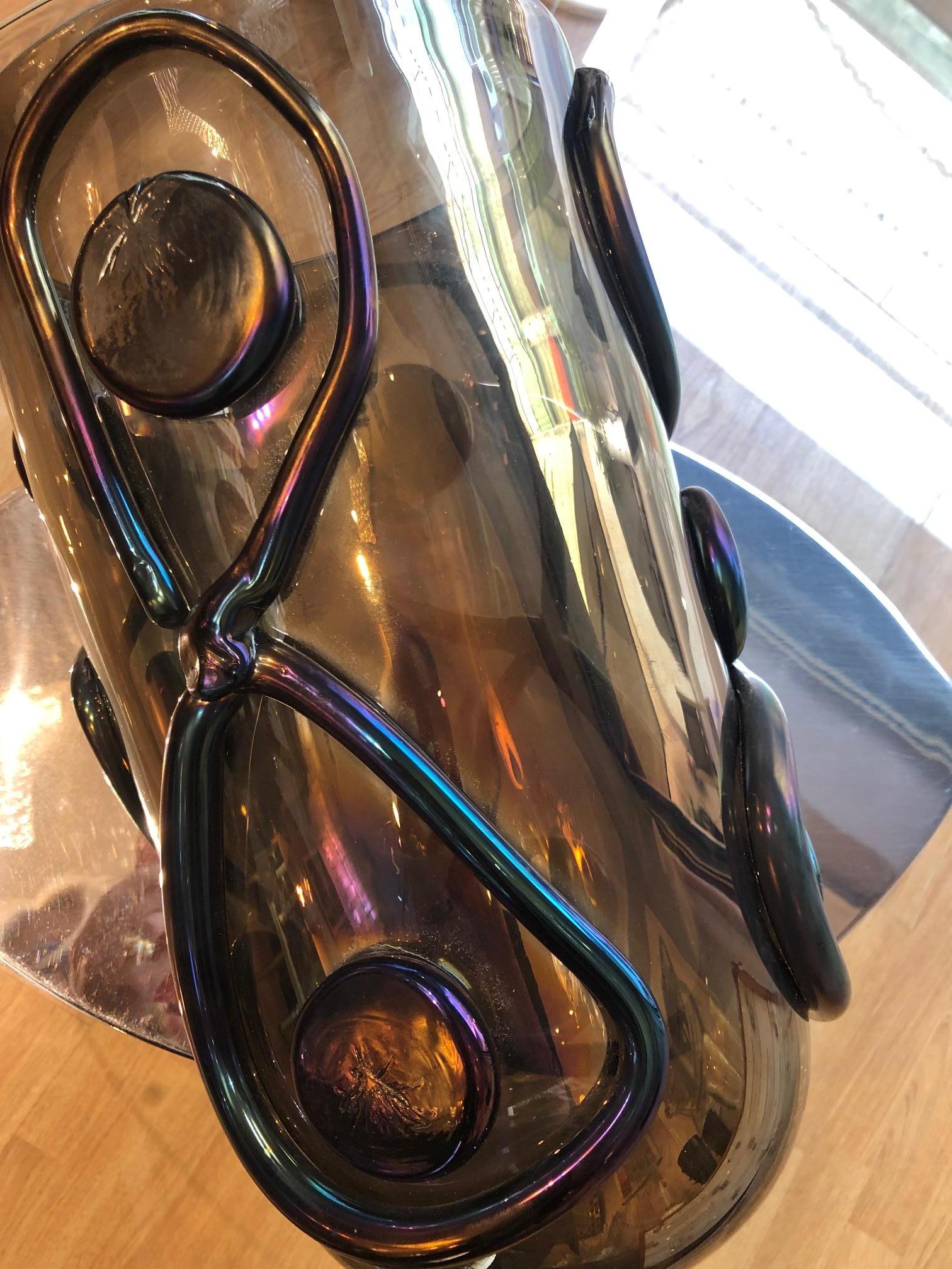 Vase in Murano Glass Signed “Costantini Murano” In Good Condition In Saint ouen, FR