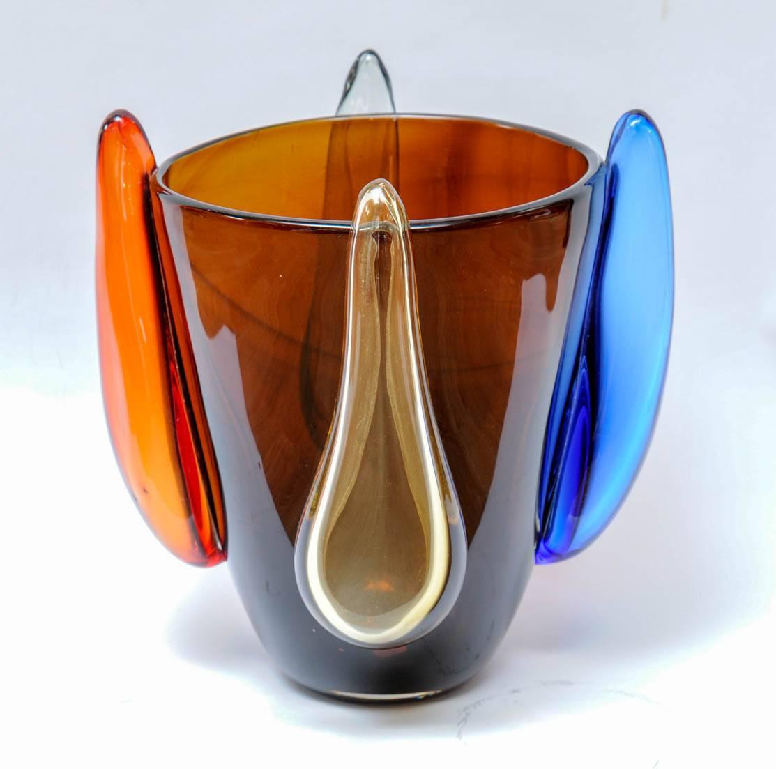Vase in Murano Glass Signed 