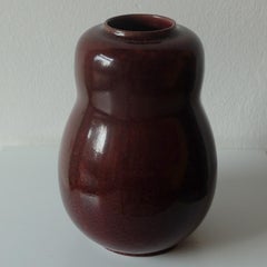 Vaso con smalto Oxblood