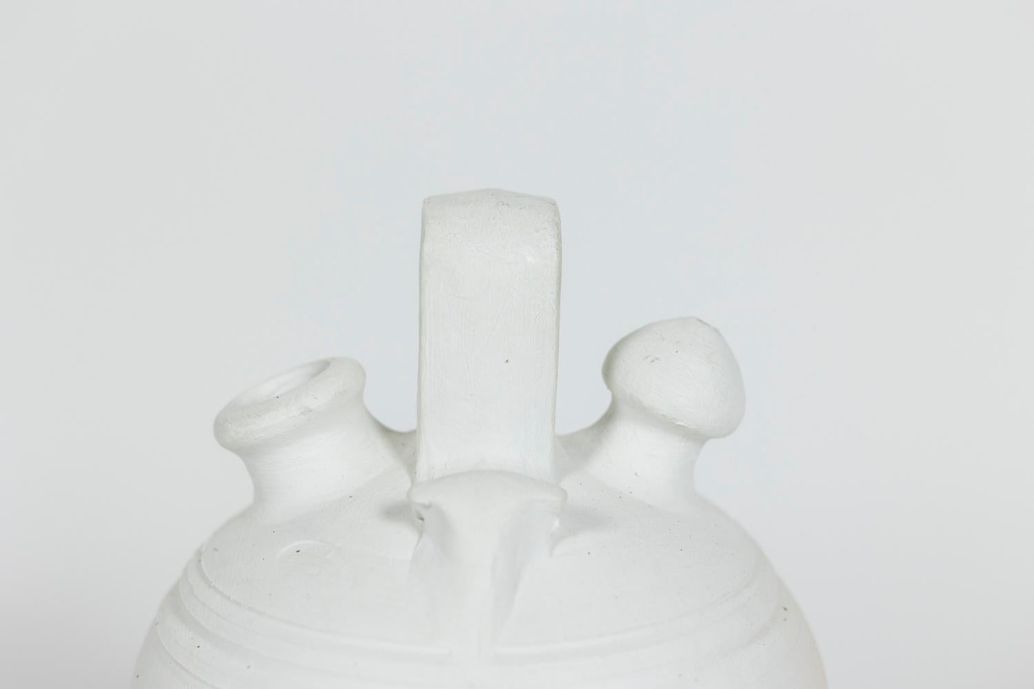 Vase aus bemalter Terrakotta, zeitgenössisches Werk im Angebot 2