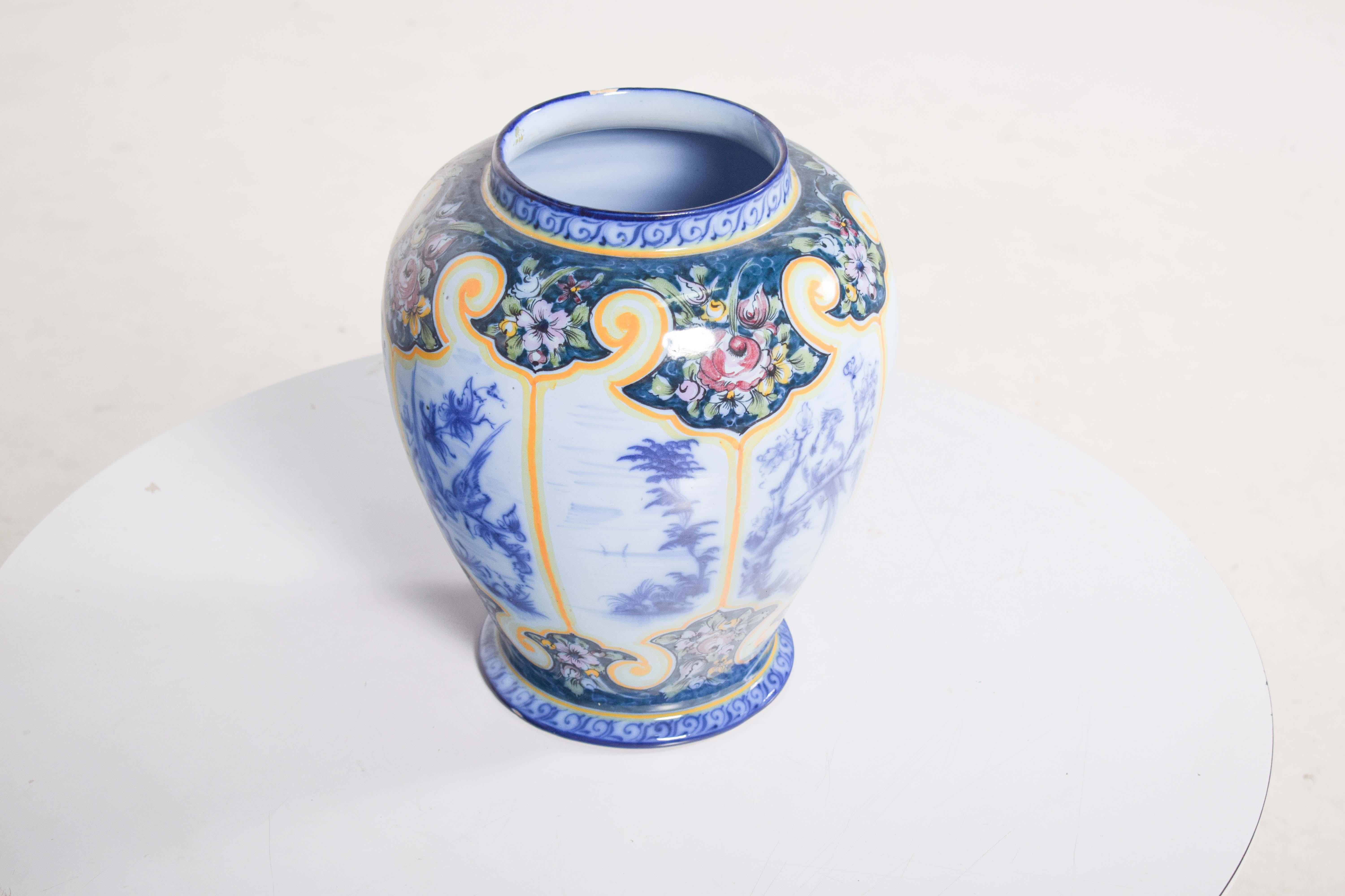 Mid-Century moderno Vaso in ceramica portoghese, AB Alcobaça J Luiz in vendita
