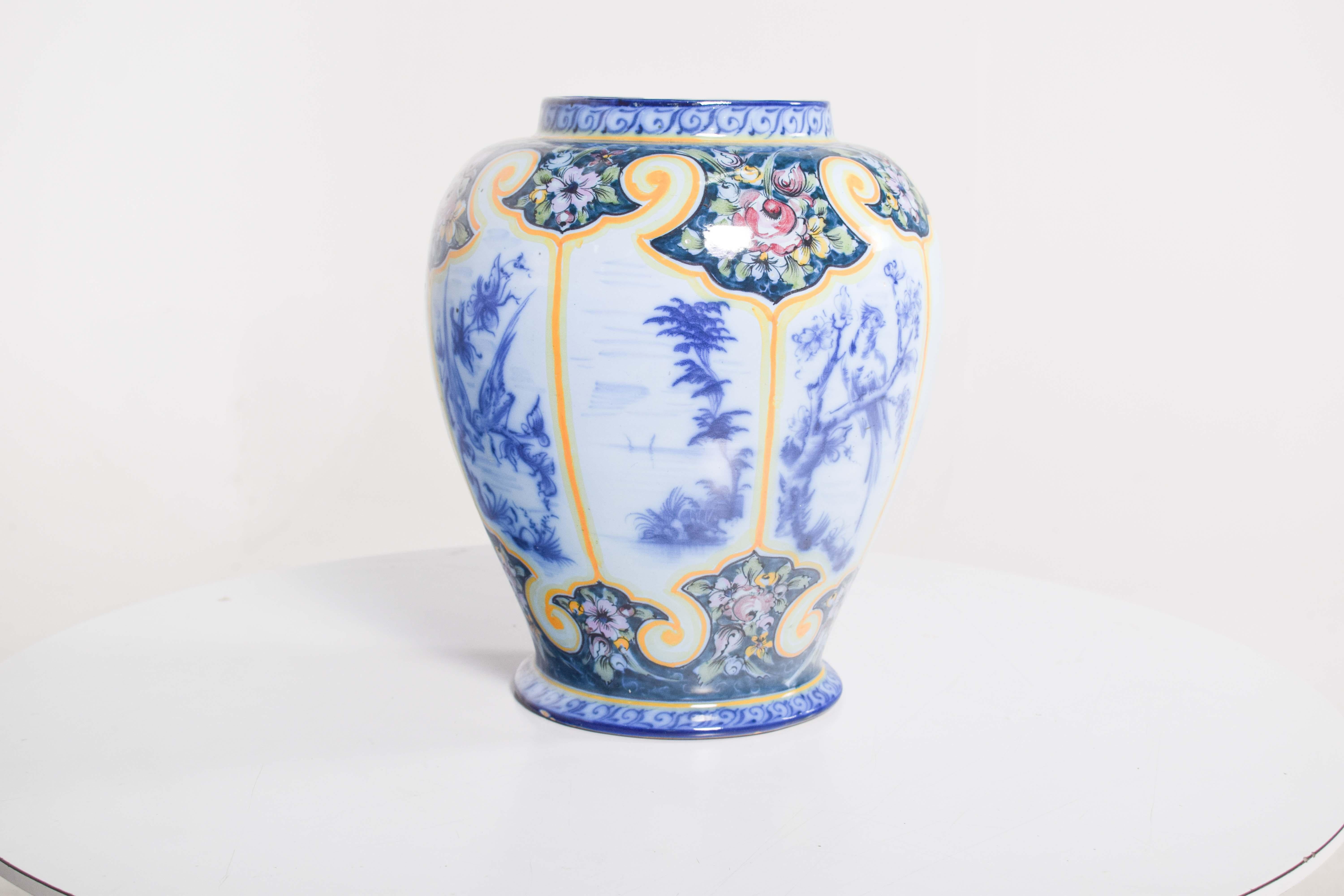 Portoghese Vaso in ceramica portoghese, AB Alcobaça J Luiz in vendita