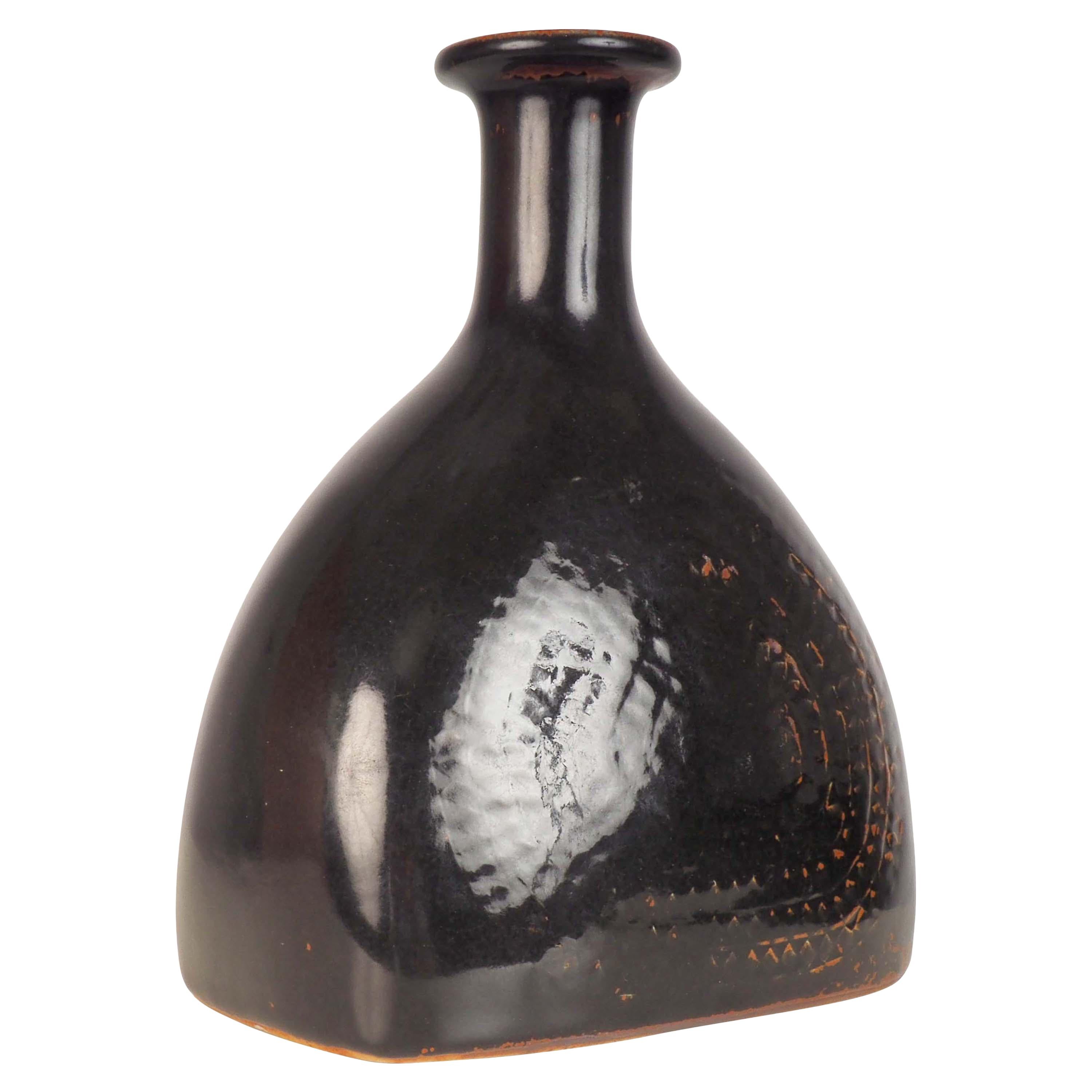 Vase aus Steingut, entworfen von Stig Lindberg für Gustavsbergs Studio, Schweden im Angebot