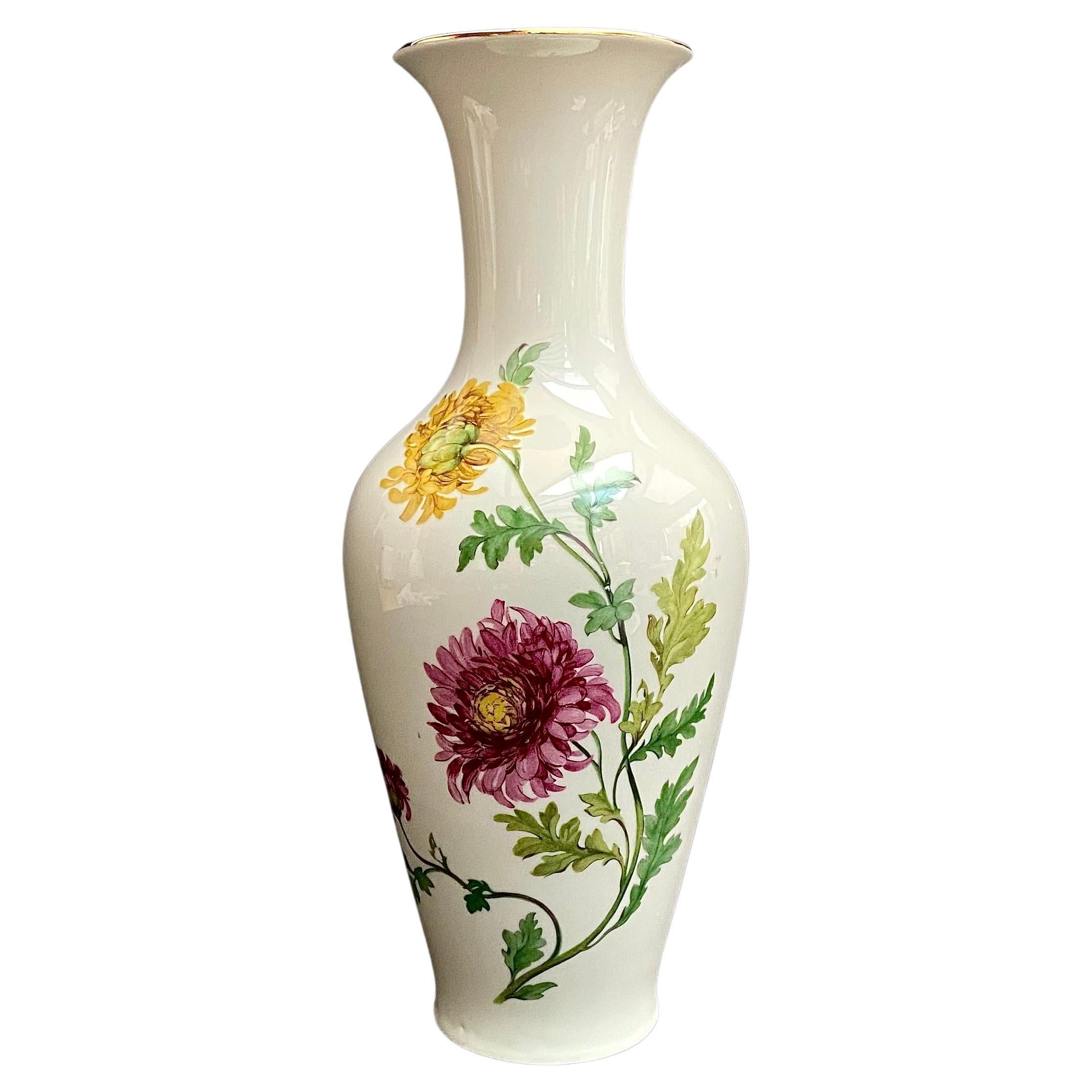 Vase Ivory White Porcelain ESCHENBACH BAVARIA Germany, 1950s For Sale