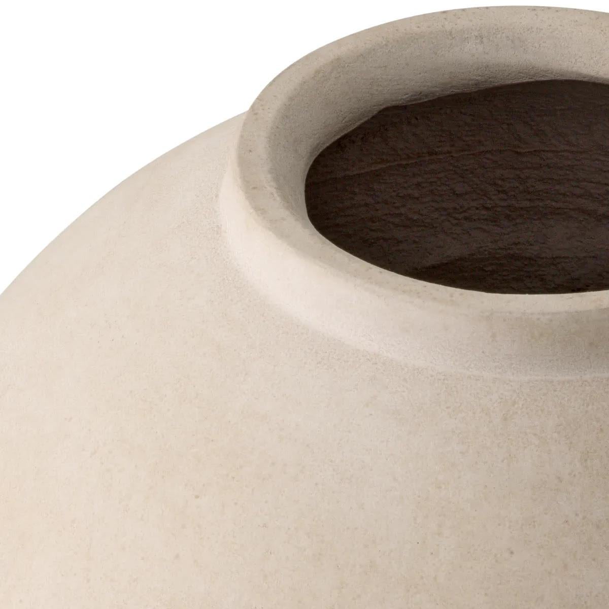 Vase, Gefäß, großer Topf aus sandfarbener Terrakotta, 21. Jahrhundert. im Zustand „Neu“ im Angebot in Saint-Ouen, FR