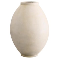Vase, Jar, Sand-Coloured Terracotta, 21st Century.