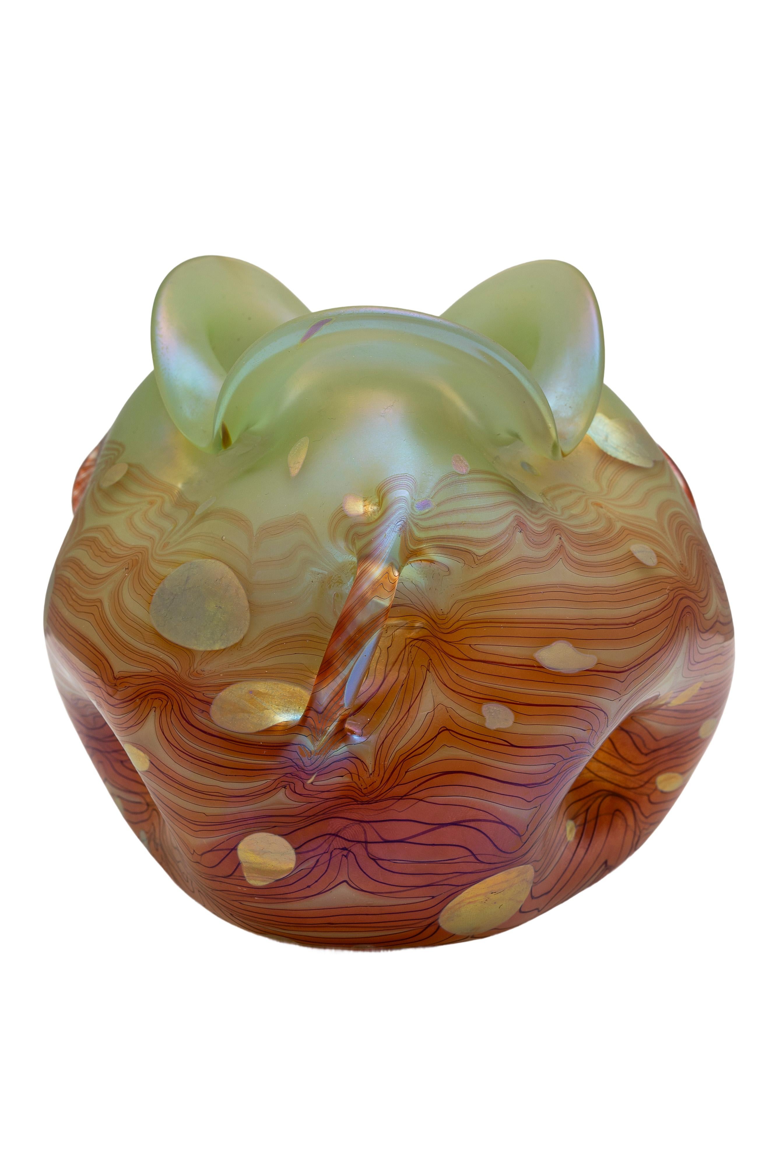 Vaso Johann Loetz Witwe Cytisus Maigrün decorazione ca. 1902 Art Decor In condizioni buone in vendita a Klosterneuburg, AT
