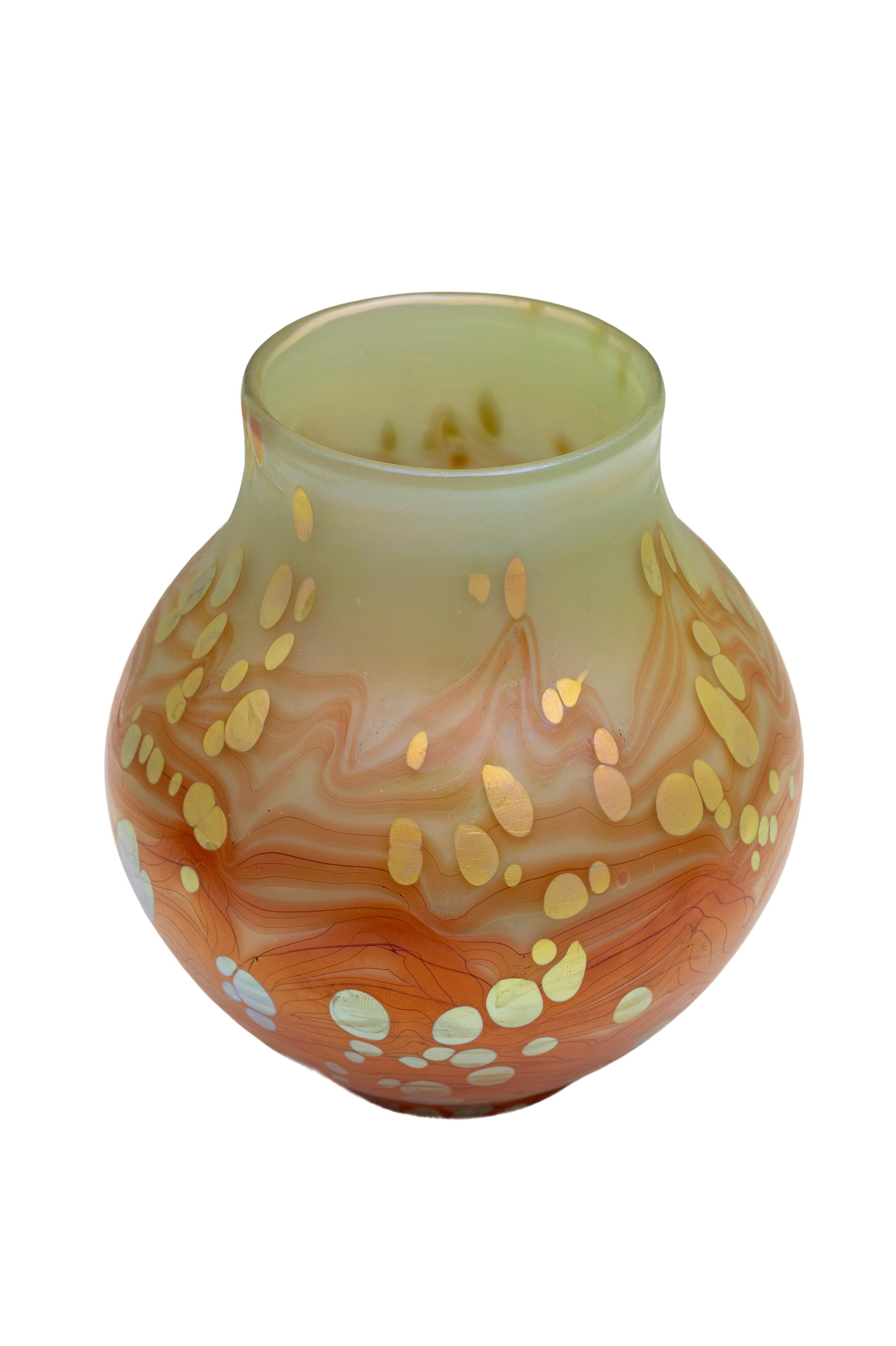 Austriaco Vaso Johann Loetz Witwe Cytisus Maigrün decorazione ca. 1902 Art Nouveau Vienna in vendita