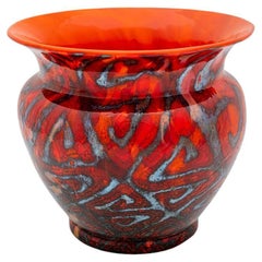 Vase Johann Loetz Witwe "Zickzackoptisch" decoration ca. 1908