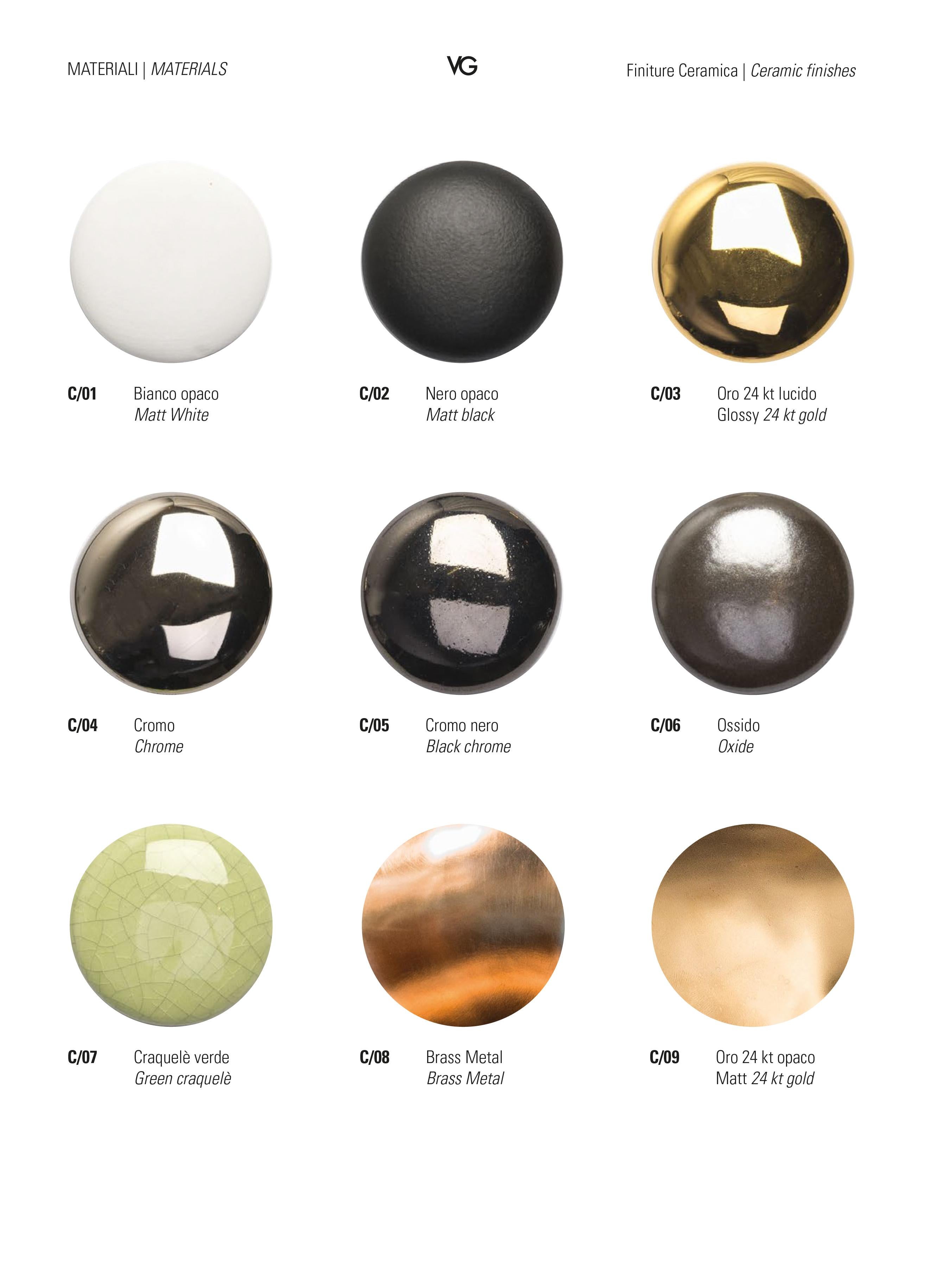 Vase Juno's Nose:: Weiß und Gold Keramik:: Italien im Angebot 8