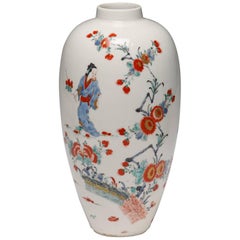 Vase:: décor Kakiemon:: manufacture de porcelaine de Bow:: vers 1755