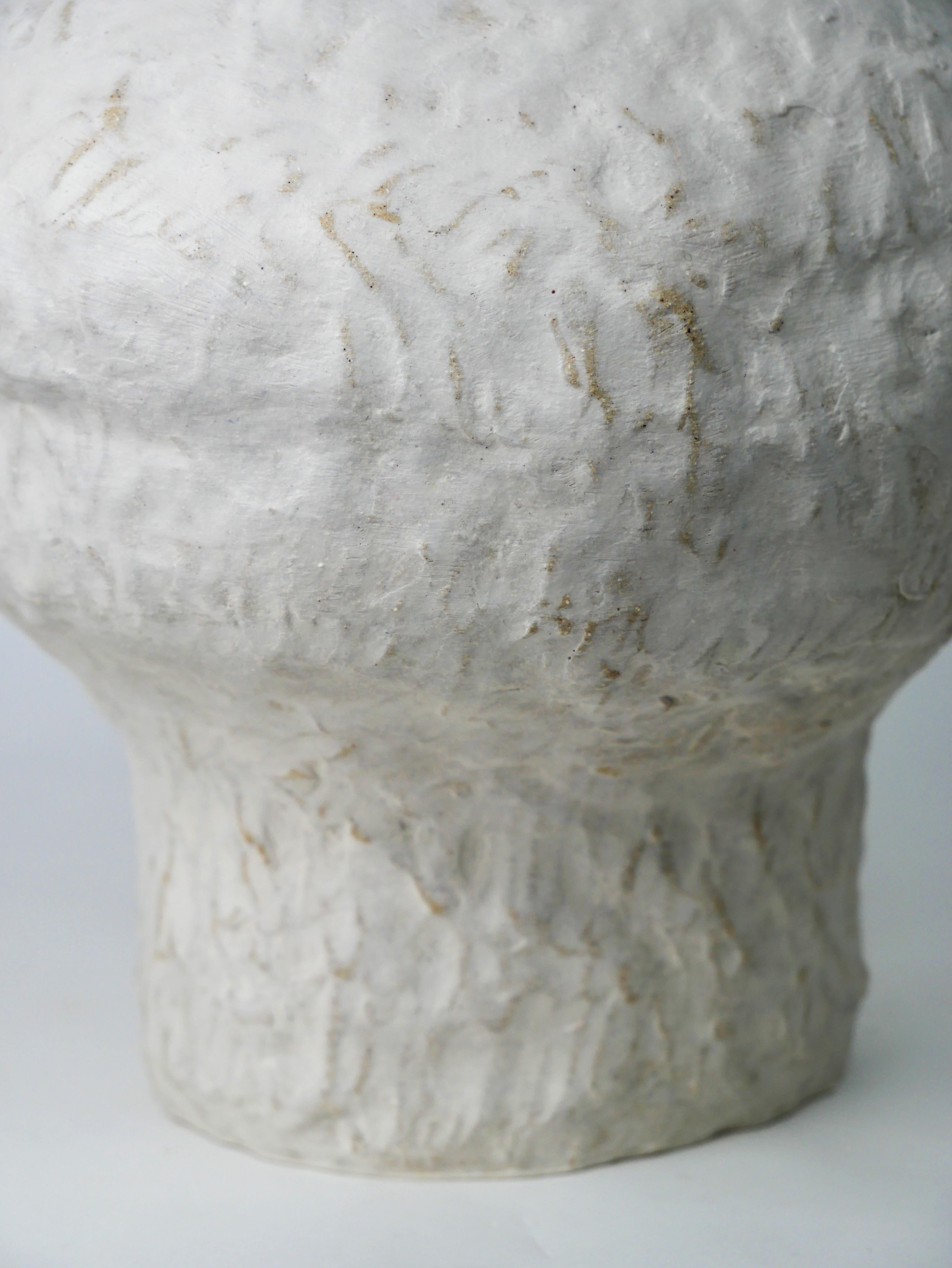 Glazed Vase La Tendresse, céramique française contemporaine For Sale