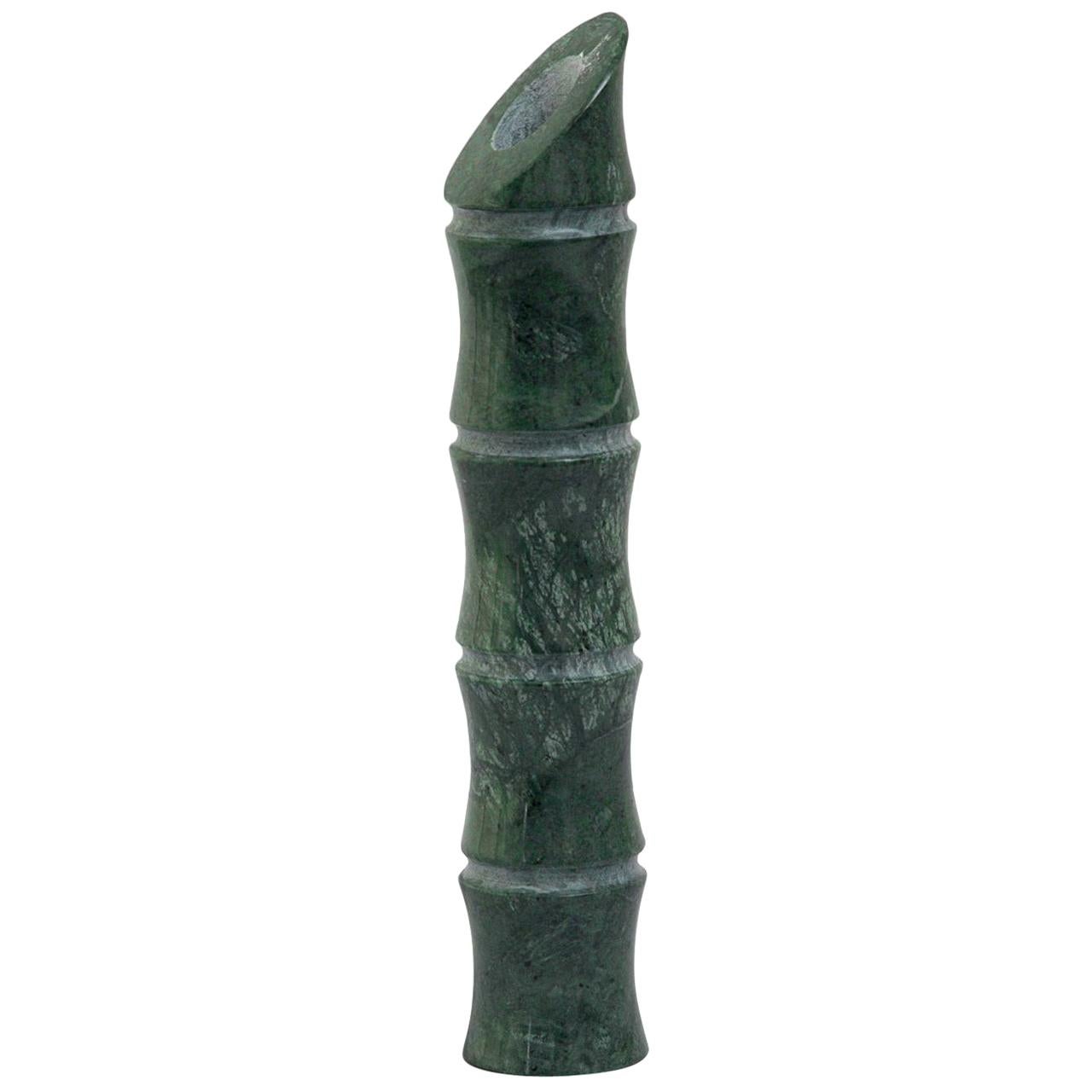 Vase 'Large' in Green Guatemala Marble by Michele Chiossi, Italy in Stock