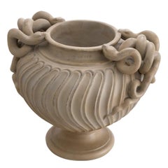 Vase, Large Terracotta Pot in the Taste of Ancient Rome, 21st Century.