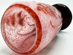 Vase Le Verre Français Digitalis Art Deco fleurs