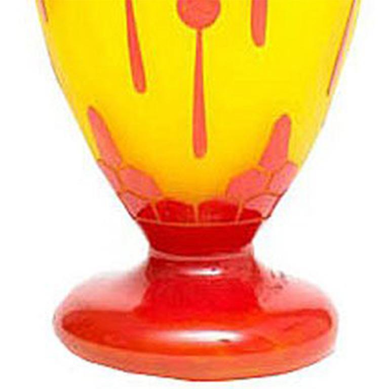 Vase, Le Verre Francais im Angebot 1