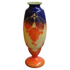 Vase Le Verre Francais, France 20th century